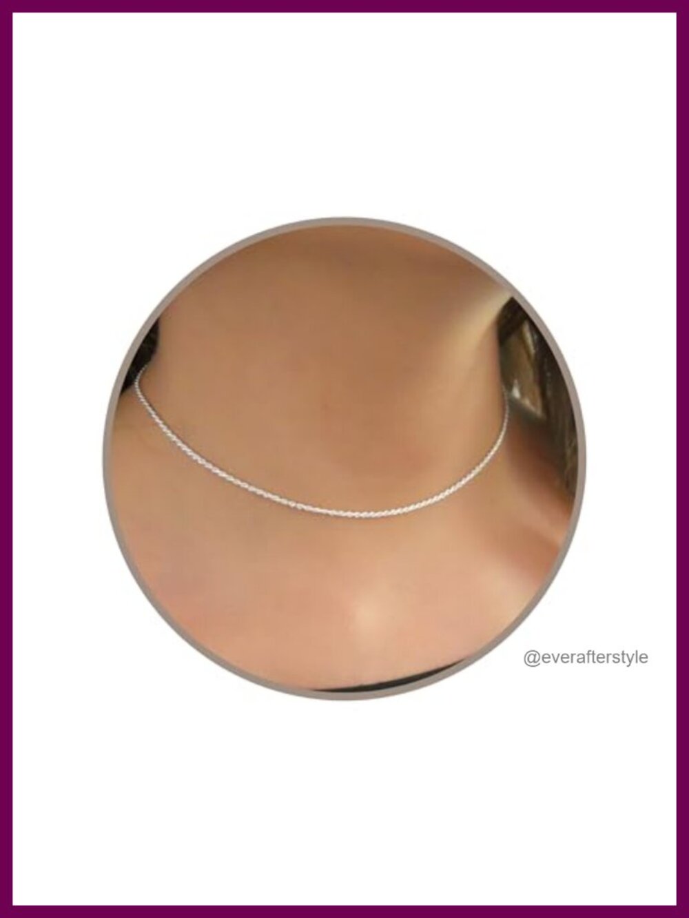 Minimalist Silver Chain Choker Necklace Adjustable 13-16 Inches Dainty Stacking